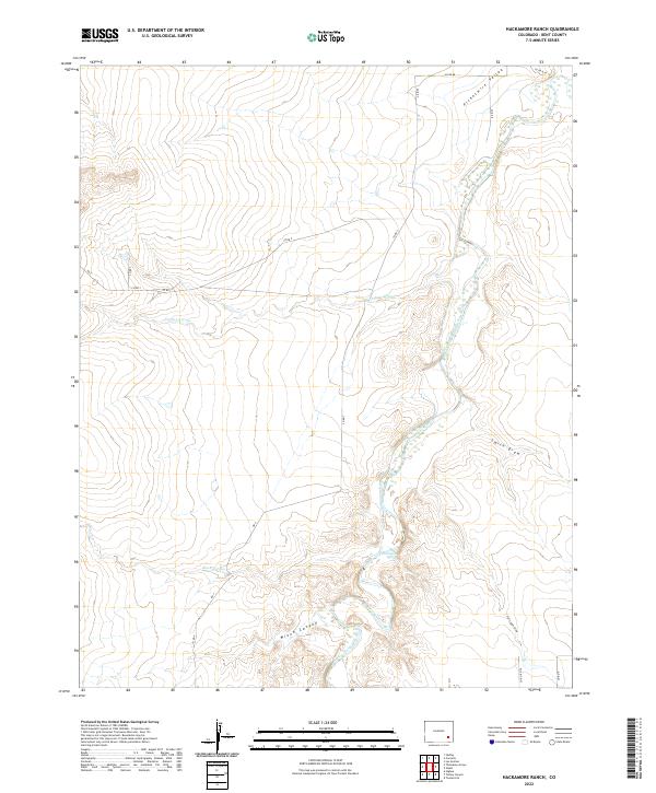 USGS Topographic Map – Hackamore Ranch