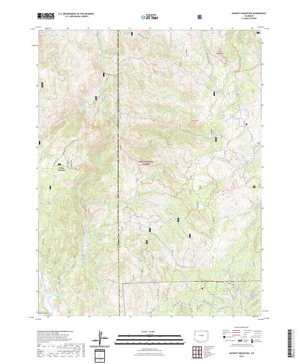USGS Topographic Map – Hackett Mountain