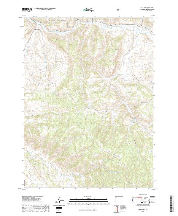 USGS Topographic Map – Hamilton