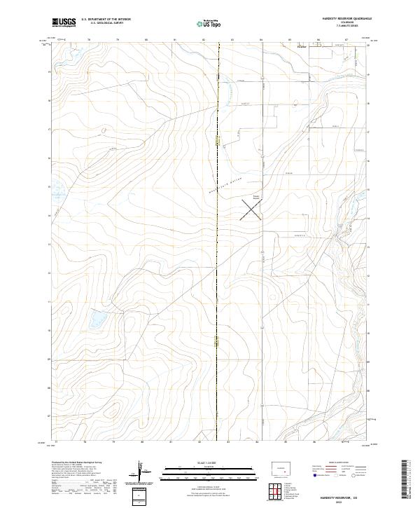 USGS Topographic Map – Hardesty Reservoir
