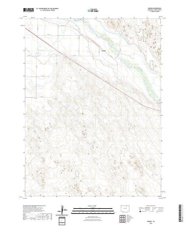 USGS Topographic Map – Hardin