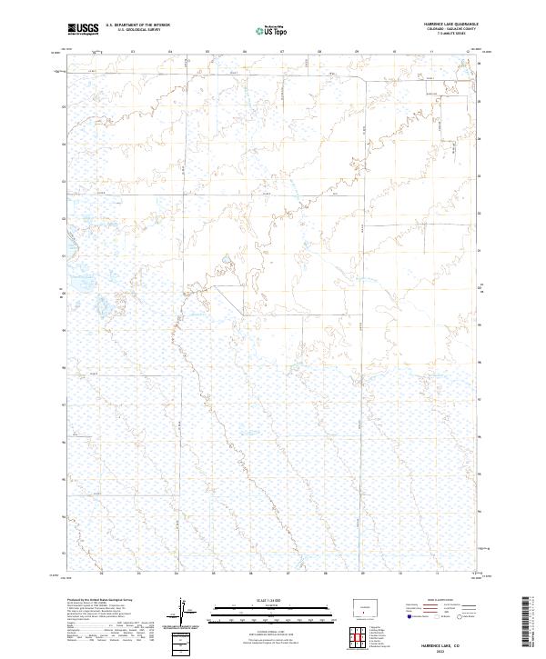 USGS Topographic Map – Harrence Lake