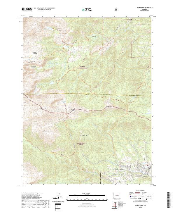 USGS Topographic Map – Harris Park