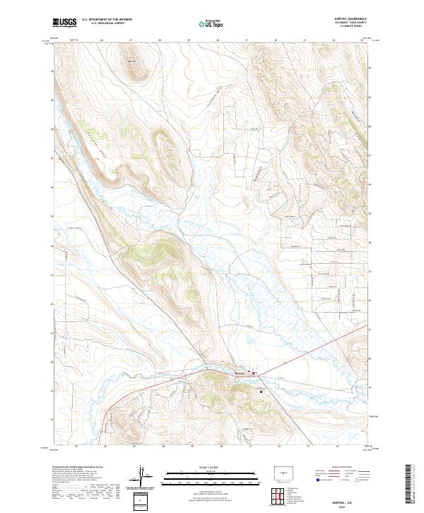 USGS Topographic Map – Hartsel