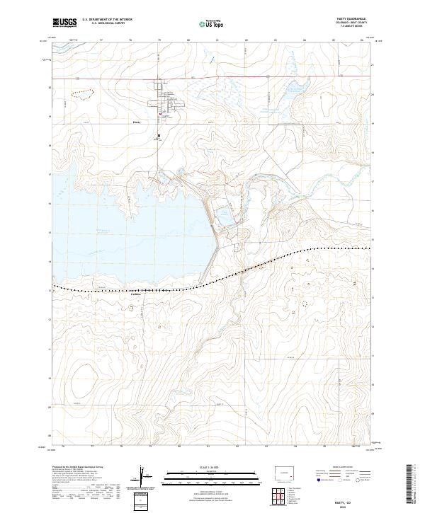 USGS Topographic Map – Hasty