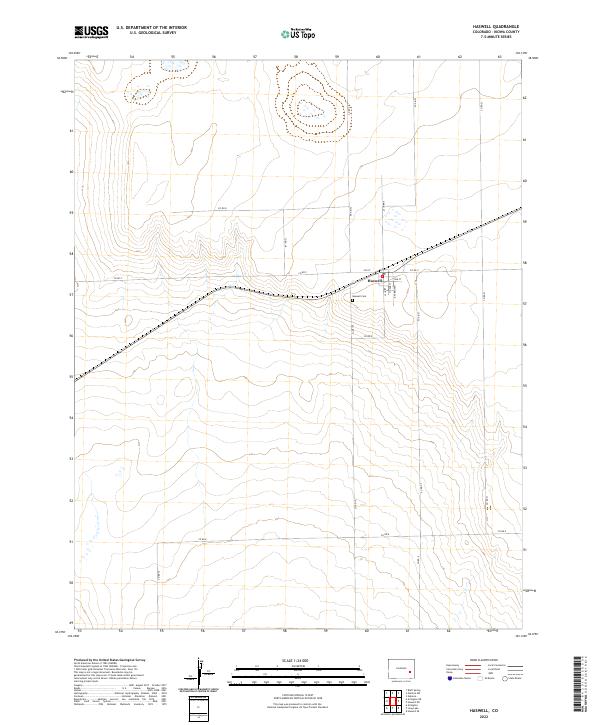 USGS Topographic Map – Haswell