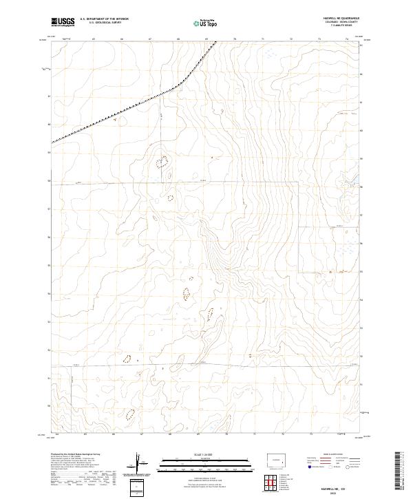 2022 Map of Haswell NE, 2022 Print