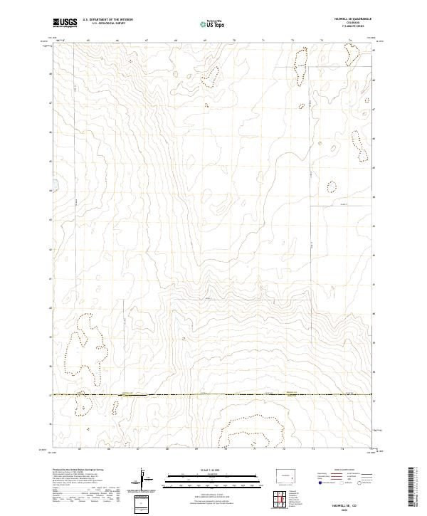 2022 Map of Haswell SE, 2022 Print