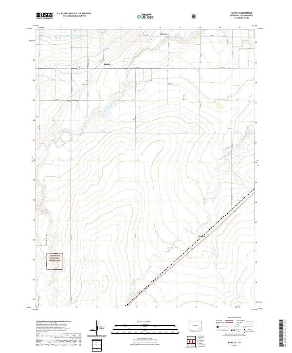 USGS Topographic Map – Hawley