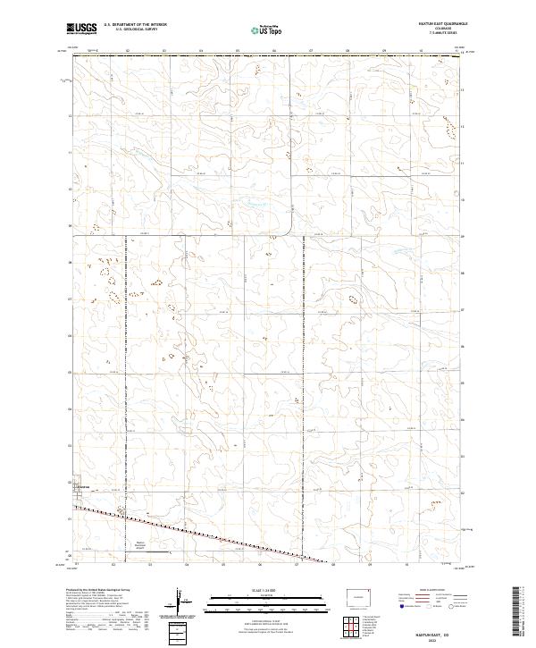 2022 Map of Haxtun East, 2022 Print