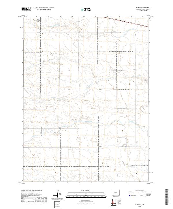 USGS Topographic Map – Haxtun SE