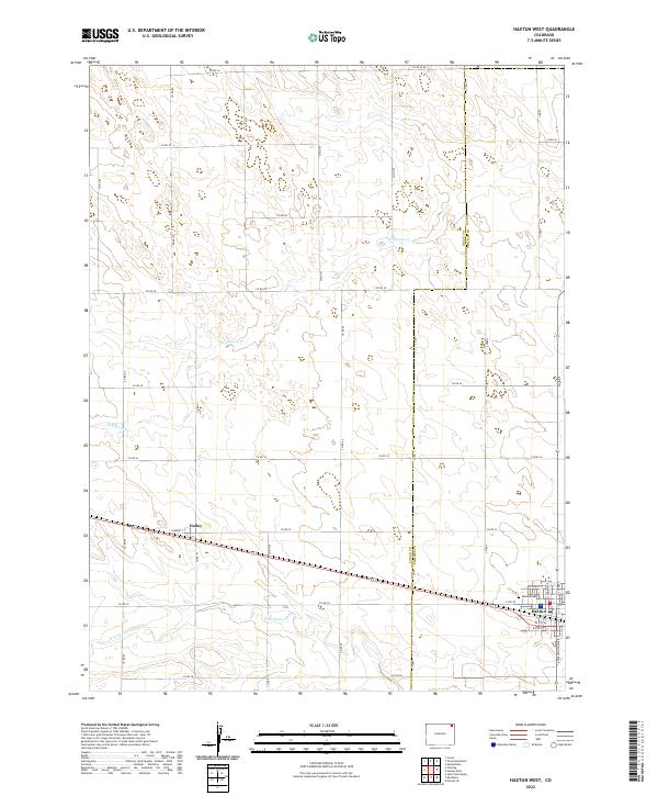 USGS Topographic Map – Haxtun West
