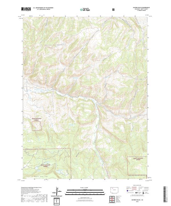 USGS Topographic Map – Hayden Gulch