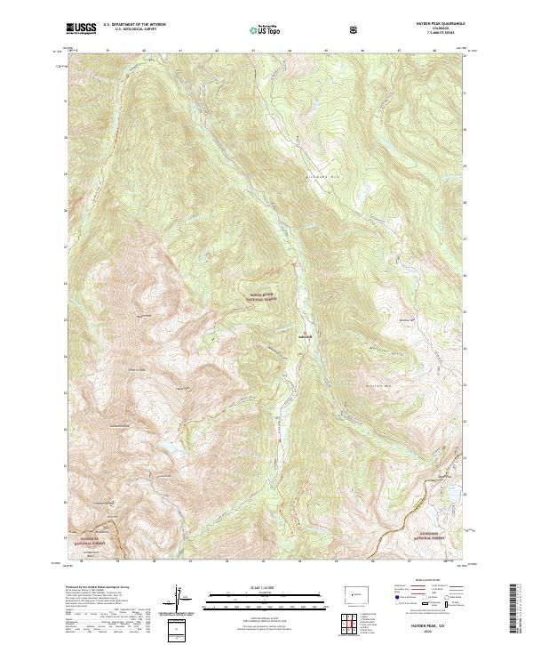 USGS Topographic Map – Hayden Peak