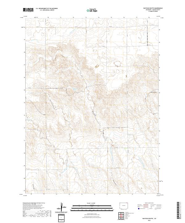 USGS Topographic Map – Haystack Butte