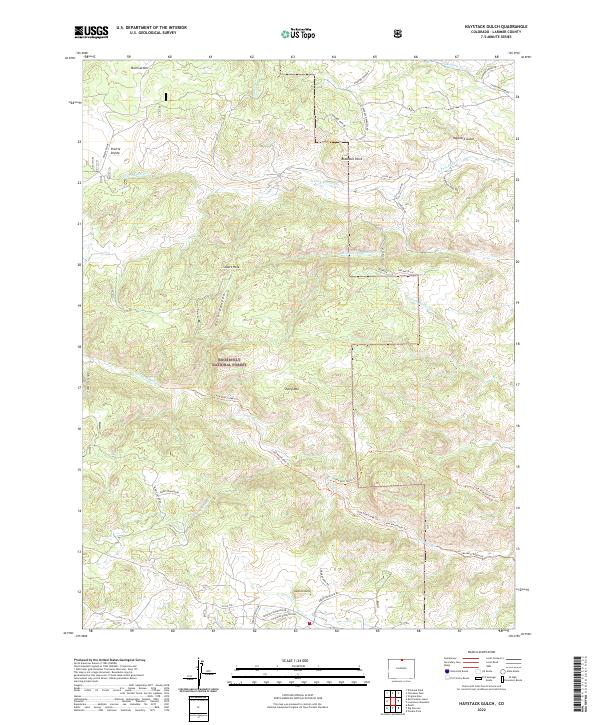 USGS Topographic Map – Haystack Gulch