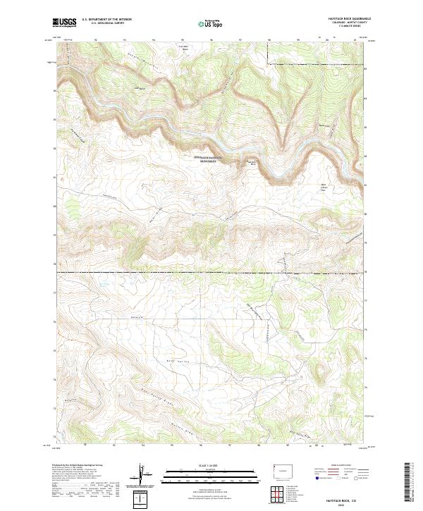 USGS Topographic Map – Haystack Rock