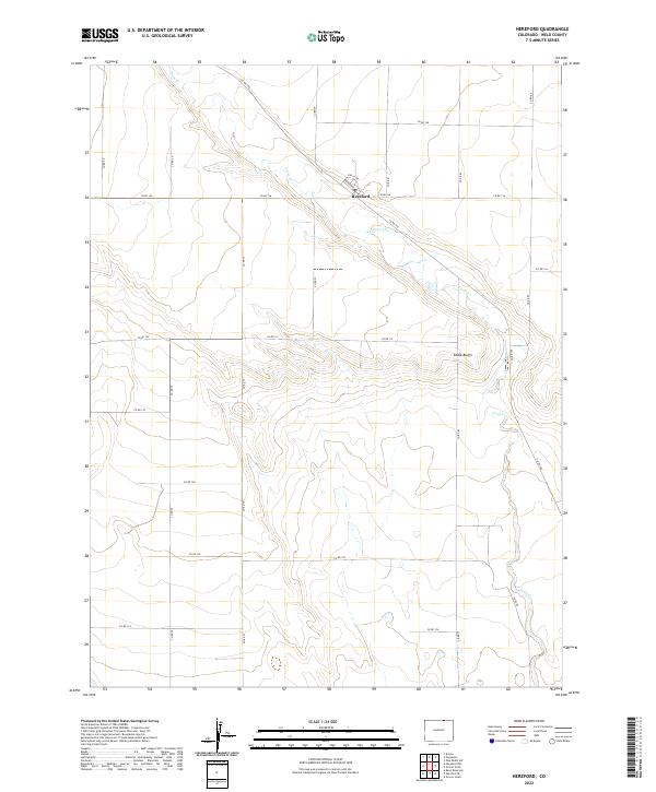USGS Topographic Map – Hereford