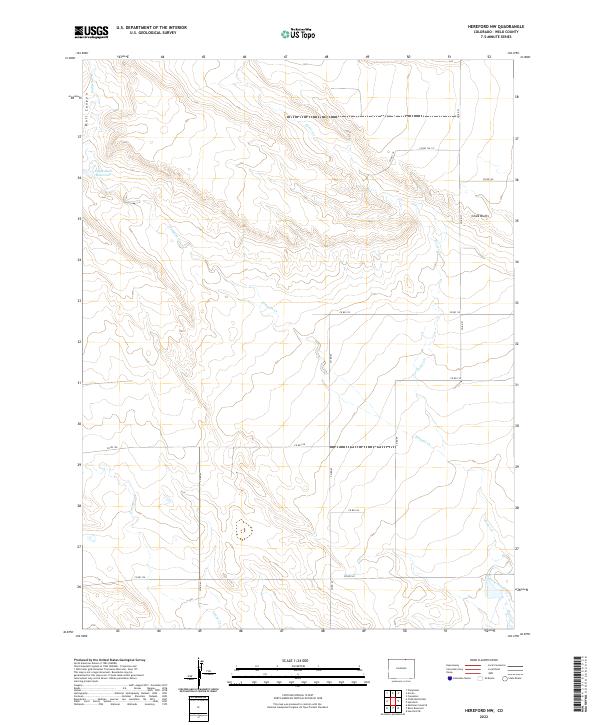 USGS Topographic Map – Hereford NW
