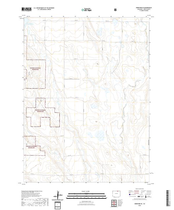 USGS Topographic Map – Hereford SE