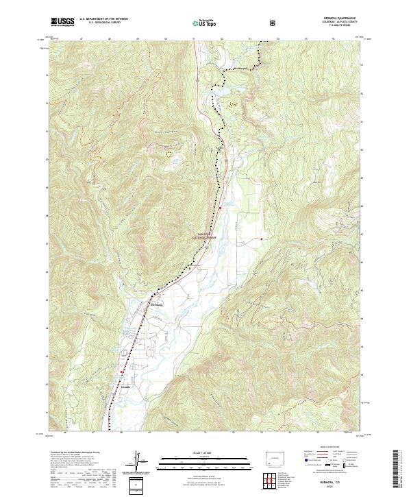 USGS Topographic Map – Hermosa