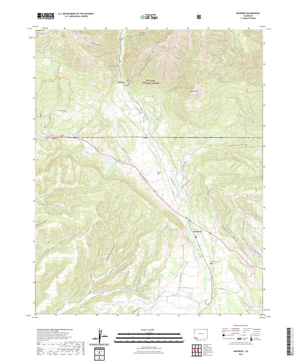 USGS Topographic Map – Hesperus