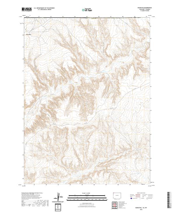 USGS Topographic Map – Hiawatha