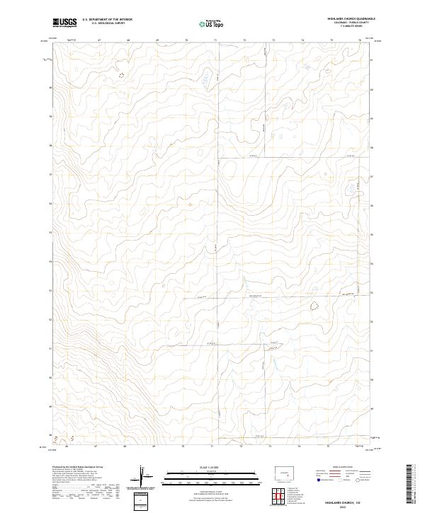 2022 Map of Highlands Church, 2022 Print