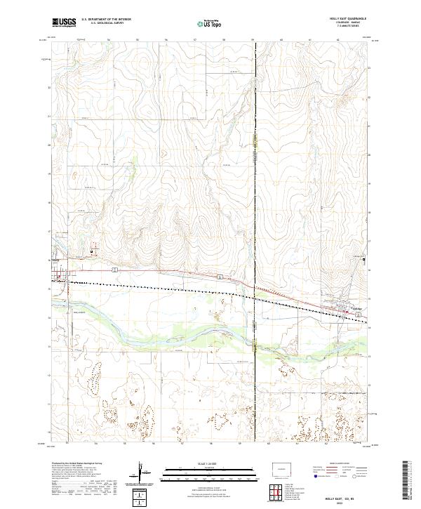 USGS Topographic Map – Holly East