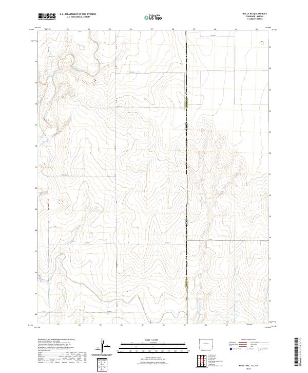 USGS Topographic Map – Holly NE