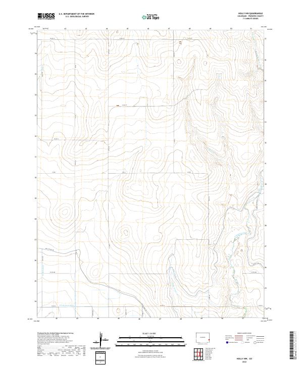 USGS Topographic Map – Holly NW