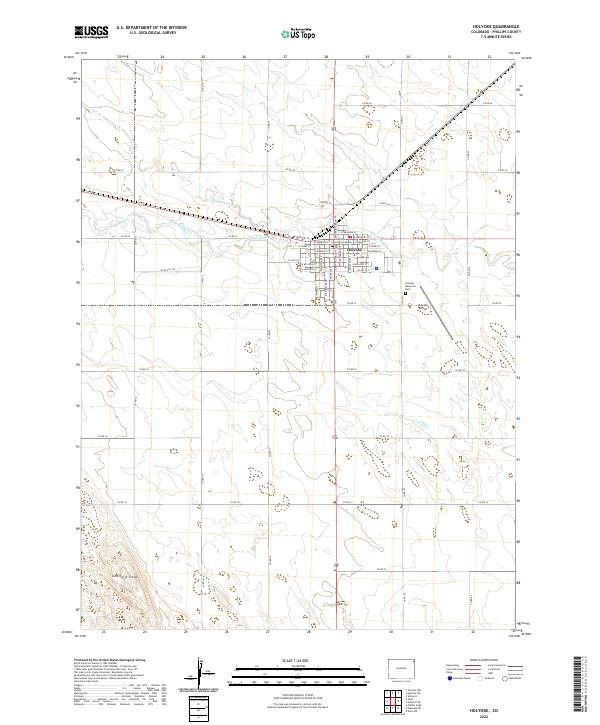 USGS Topographic Map – Holyoke