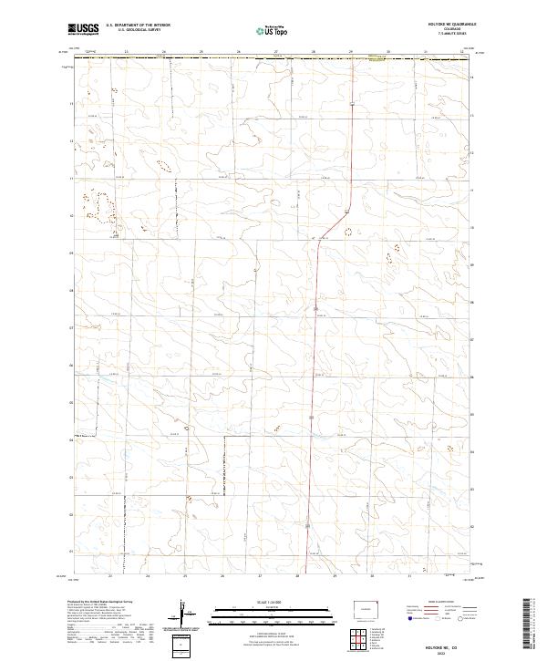 2022 Map of Holyoke NE, 2022 Print