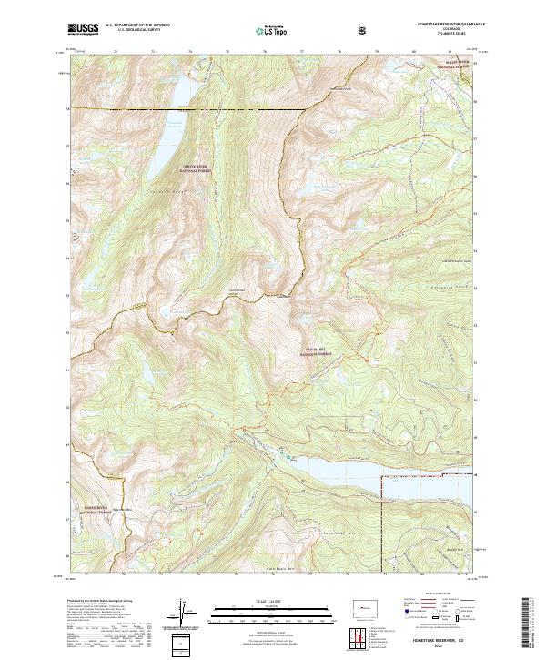 USGS Topographic Map – Homestake Reservoir