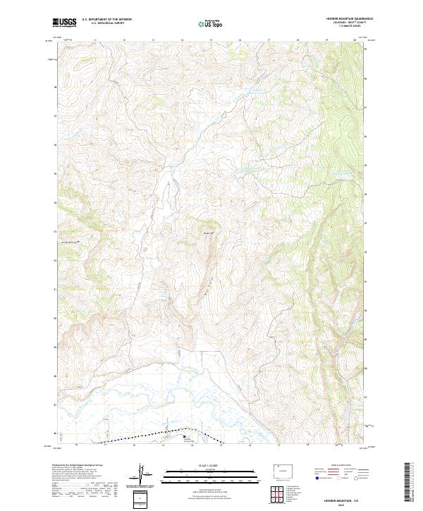 USGS Topographic Map – Hooker Mountain
