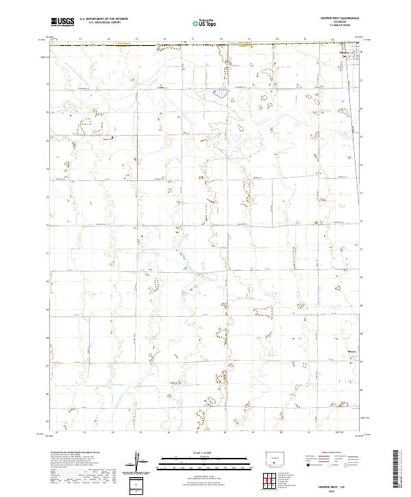 USGS Topographic Map – Hooper West