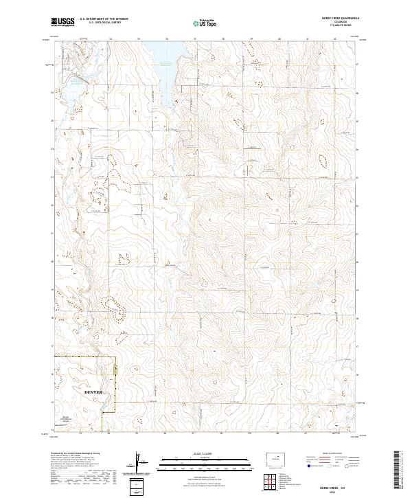 USGS Topographic Map – Horse Creek