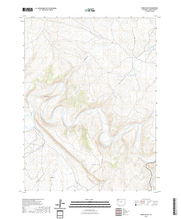 USGS Topographic Map – Horse Gulch