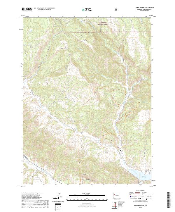 USGS Topographic Map – Horse Mountain
