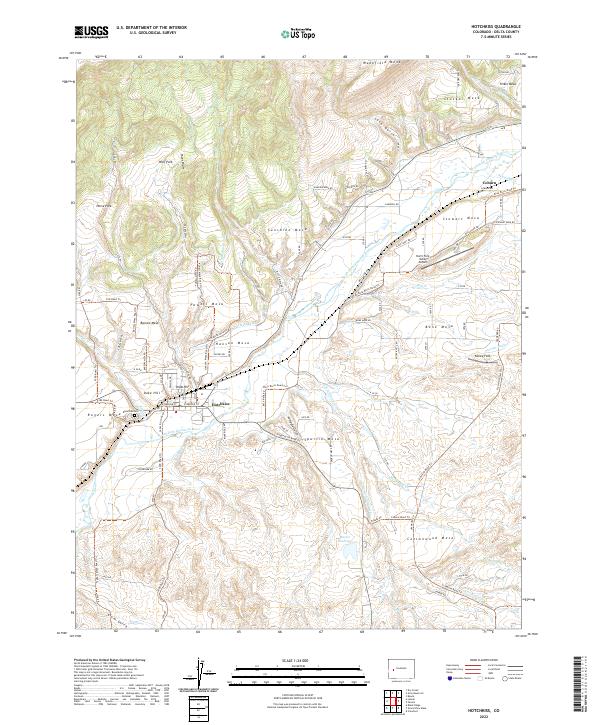USGS Topographic Map – Hotchkiss