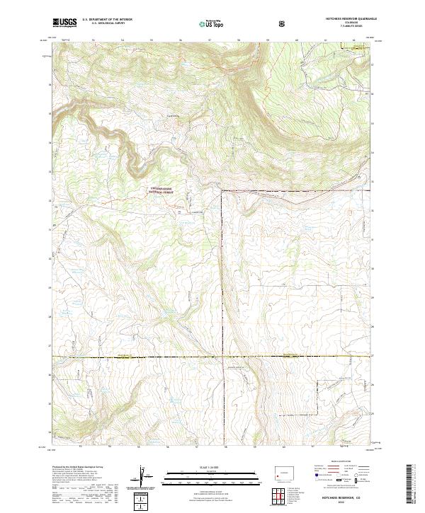 USGS Topographic Map – Hotchkiss Reservoir