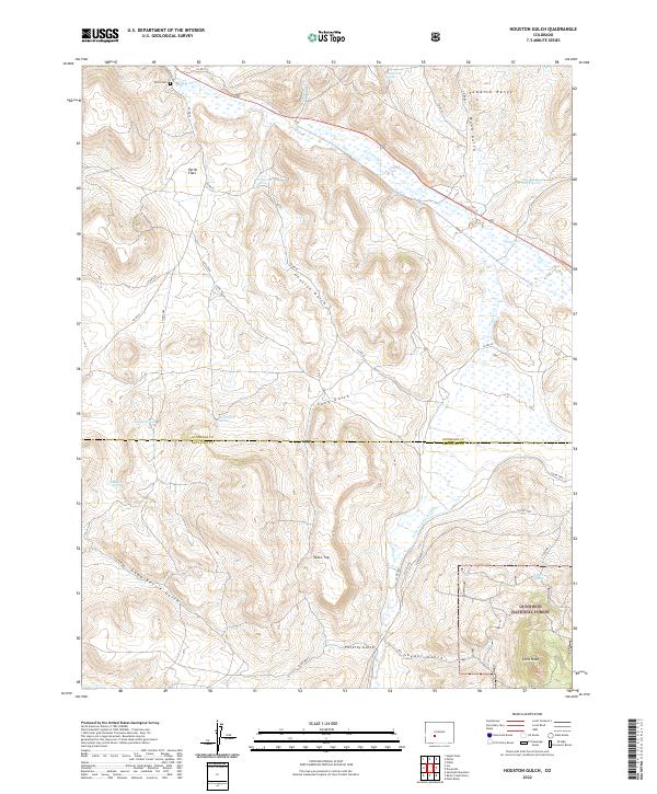 USGS Topographic Map – Houston Gulch