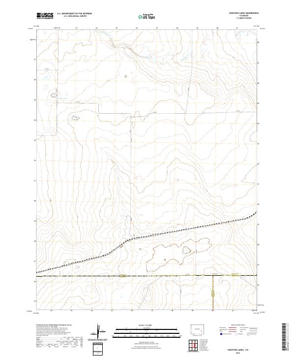 USGS Topographic Map – Houston Lakes