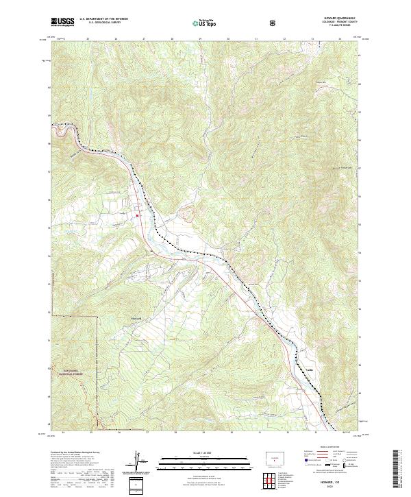 USGS Topographic Map – Howard