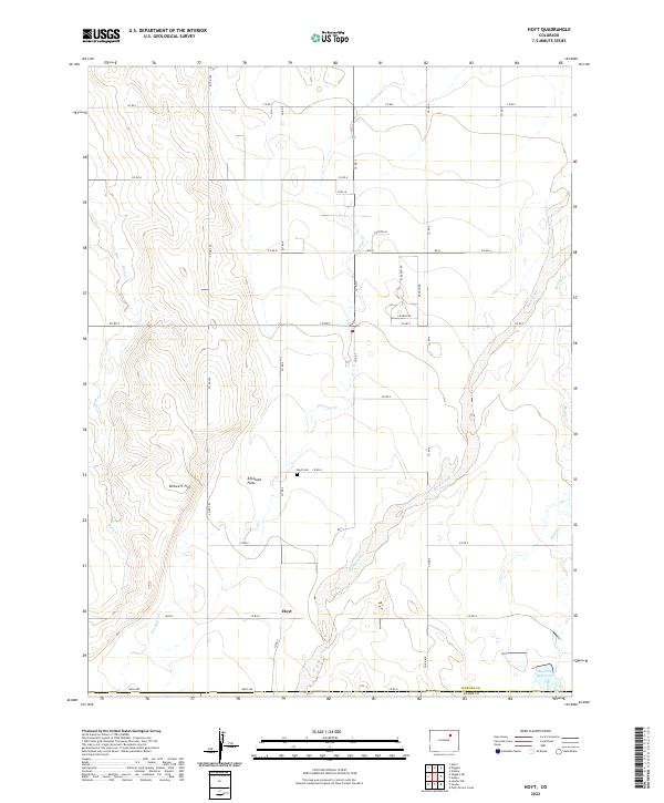 USGS Topographic Map – Hoyt