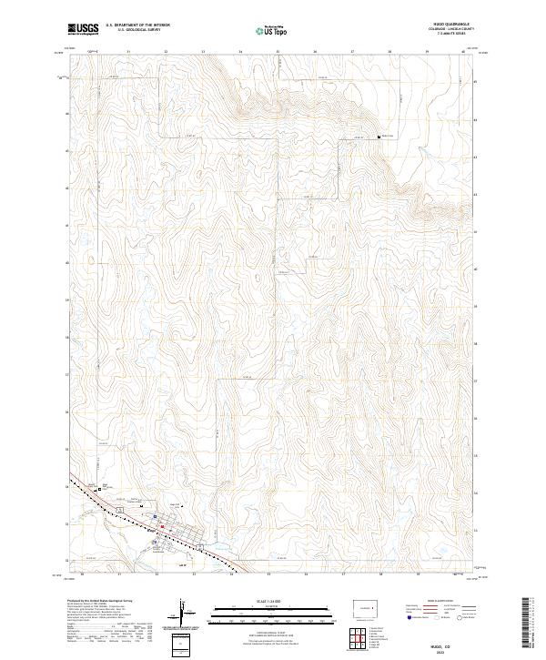 USGS Topographic Map – Hugo