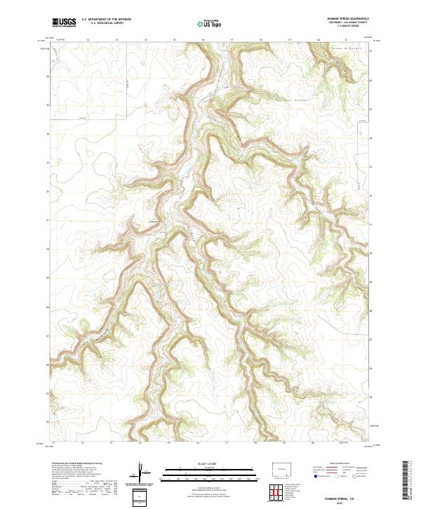 USGS Topographic Map – Humbar Spring