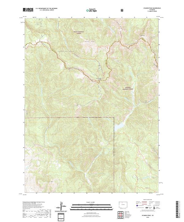 USGS Topographic Map – Hyannis Peak