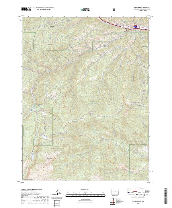 USGS Topographic Map – Idaho Springs