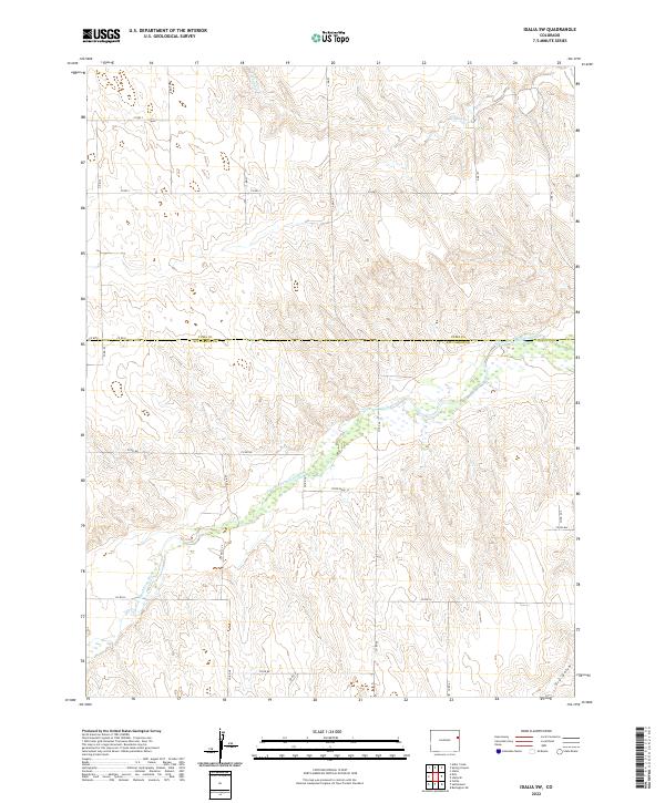 USGS Topographic Map – Idalia SW